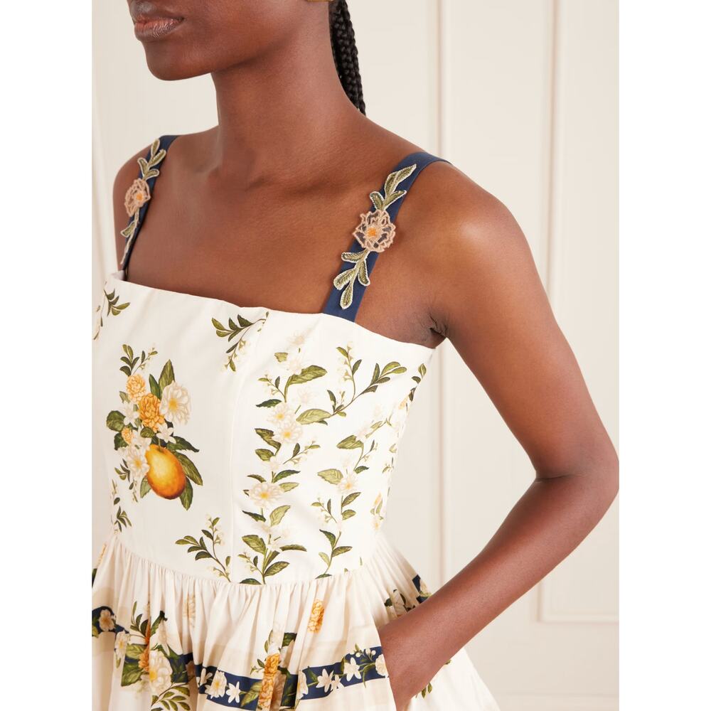 AGUA BY AGUA BENDITA Lima floral-printed cotton mini dress - Picture 4 of 10